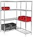 Quantum Storage Systems Wire Shelving Starter Kit - 14" x 36" x 63" - Chrome - 2 Pack - 800lbs Per Shelf - 4 Shelves