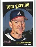 2008 Topps Heritage #312 Tom Glavine - Atlanta Braves (Baseball Cards)