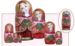 Russian Beauty Matryoshka 7pc./7"
