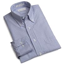 Van Heusen Men' s Fancy Long Sleeve Easy Care Pinpoint Oxford Shirt