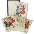 Cavallini Vintage Glitter Greeting Cards with Envelopes
