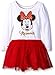 Disney Girls Minnie Mouse Long Sleeve Tutu Dress