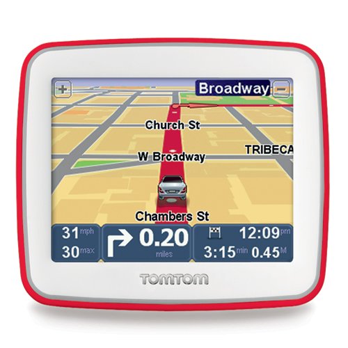 TomTom EASE 3.5-Inch Portable GPS Navigator (Red)