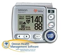 Omron HEM-670IT Wrist Blood Pressure Monitor with APS (Advanced Positioning Sensor) and Advanced Omron Health Management Software