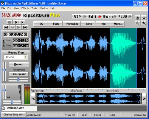 RipEditBurn Plus – Easy-to-use Recording & Editing Software – Vista and Windows 7-compatible – Record Church Services, Choir Rehearsals, Recitals, LPs & Tapes, Personal Messages, Classroom Presentations, Internet Radio – Make CDs and iPod Files  Free Tutorials, Manual, email Support