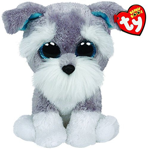 Ty Classic Whiskers The Grey Schnauzer Dog Plush
