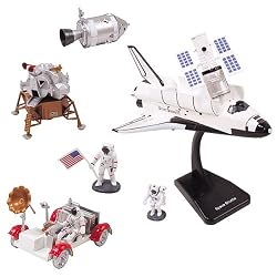 InAir E-Z Build Space 2pc Set - NASA Space Shuttle and Lunar Lander with Moon Rover