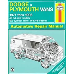 Dodge and Plymouth Vans (1971-96) Automotive Repair Manual (Haynes Automotive Repair Manuals)