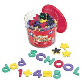 Learning Resources Magnetic Foam Letters & Numbers Deluxe Set