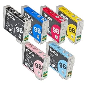 Epson T0981-T0986 No.98 Ink Cartridges for Epson Artisan 700,800 ,710 ,810thumbnail