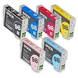 Full SET (6 Cartridges) No.98 High Capacity Genuine Cartridges for Epson Artisan 700 800 710 810 ~ Epson
