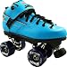 Sure Grip Rebel Blue Boots with Blue Outdoor Wheels Roller Derby Mens Boys Ladies Womens Girls Kids Speed Skates