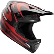 SixSixOne Evo Carbon Camber Men's Full Face All-Terrain Bicycle MTB Helmet w/ Free B&F Heart Sticker Bundle - Red / Large