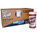Kimberly-Clark Scott 13608 Kitchen Roll Towels, 11" Length x 8-49/64" Width, White (15 Rolls of 96)