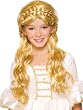 Blonde Long Wig with Braid On Top
