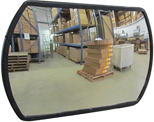 #1 Industrial Rated 18" X 26" Acrylic Indoor/Outdoor Safety &amp; Security Convex Mirror Made in the USA