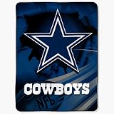 Dallas Cowboys NFL Licensed 60 x 80 Big Burst Raschel Throw Blanket
