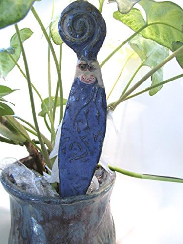 Plant Fairy 3, Protectors of house plants in every kingdom. porcelain plant stakes. Great gift for indoor gardeners. Add whimsy to any plant