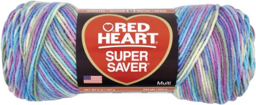 Red Heart  Super Saver Economy Yarn, Monet Print