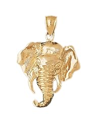CleverEves 14K Gold Pendant Elephant 7.5 - Gram(s)