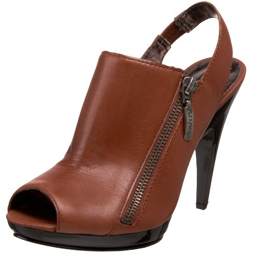 DKNYC Women's Zelda Slingback Sandal,Rust,8 M US