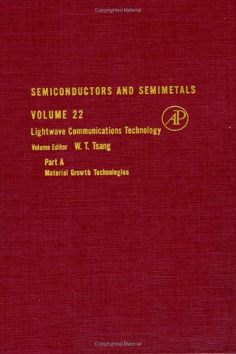 Semiconductors and Semimetals: Lightwave Communications Technology : Part A, Material Growth Technologies under Electric Conductivity in The Books Store