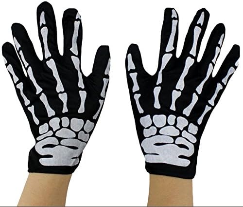 Afterstorm Halloween Masquerade Props Decorations Horror Skull Bone Gloves