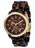 Michael Kors - Ladies Chronograph Stainless Steel and Tortoise Acrylic Bracelet MK5216