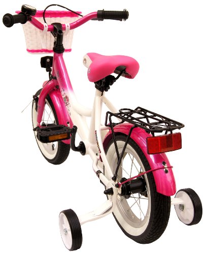 bike*star 30.5cm (12 Inch) Kids Children Bike Bicycle - Colour Pink & White