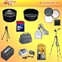 25PC ULTIMATE BEST BUY ACCESSORY KIT W/ LENSES & 4GB MEMORY & MUCH MORE FOR PANASONIC LUMIX FZ30 FZ50 FZ8 FZ18