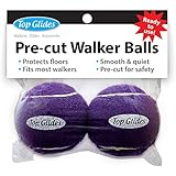 Top Glides Precut Walker Tennis Ball Glides - Purple - 1 Pair