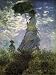 The Walk, Woman with a Parasol, 1875 Styles Art Poster Print by Claude Monet, 24x32