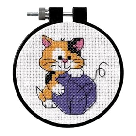 Learn-A-Craft for Kids - Cute Kitty Counted Cross Stitch Kit
