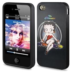 3D Polymer Case IPHONE 4/4S Betty Boop the Classic - black 3DPSC-IPHONE4-B21