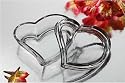 GLASS HEART BOX GLASS HEART BOWL WITH COVER