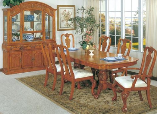 Kitchen: 2 NEW SOLID OAK SIDE CHAIRS FOR DINING