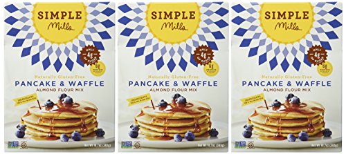 Simple Mills Pancake & Waffle Mix, 10.7 Ounce Box, 3 Count Food