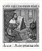Historic Print (L): St. Luke writing the Gospel