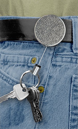 Lucky LineHeavy Duty Retractable Key Reel, Standard-Size, Silver (46701)