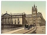 Photochrom Reprint of Caius College and Senate House, Cambridge, England