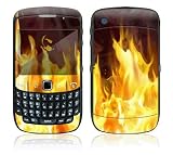 Furious Fire Design Decal Skin Sticker for BlackBerry Curve 8500 Cell Phone