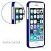 CaseCrown Lux Glider Case, Perfect Fit & Soft Interior, for iPhone 5 / 5S / SE (Blue Sapphire)