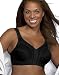 playtex 18 Hour Easier On Front Close with Flex Back Bra, 48B-Black