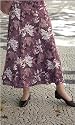 Penny Plain - Leaf Print Skirt