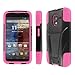 Empire MPERO IMPACT X Series Kickstand Case for Motorola Moto X - Retail Packaging - Black/Hot Pink
