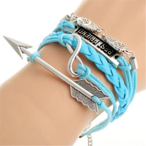AONIMEI Fashion Lady Strands Suede Rope Bracelet Gift