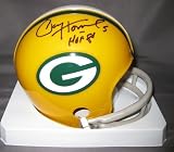 Paul Hornung Green Bay Packers NFL Hand Signed Mini Football Helmet with HOF 86 Inscription