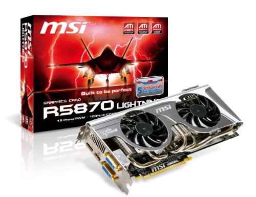 MSI 1024MB GDDR5/ATI HD5870/Military Class/Extreme Design R5870 Lightning II Graphics Card