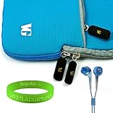 Quality Neoprene Light Blue Carrying Case for HTC Evo 4G + Vangoddy Live*La ....