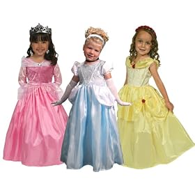 Traditional Princess Dress-Up Set, Large (5-7) - includes exclusive Wondercharms necklace by Little Adventures